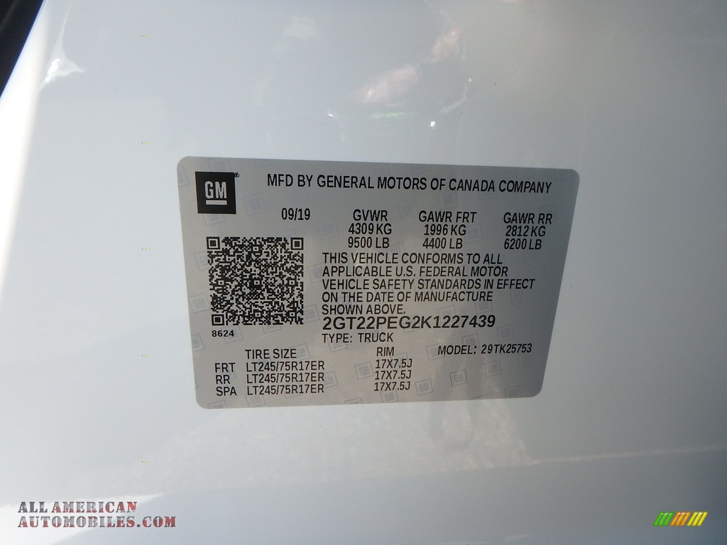 2019 Sierra 2500HD SLE Double Cab 4WD - Summit White / Jet Black photo #13