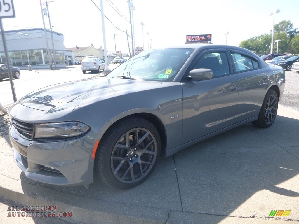 2018 Charger R/T - Destroyer Gray / Black photo #11