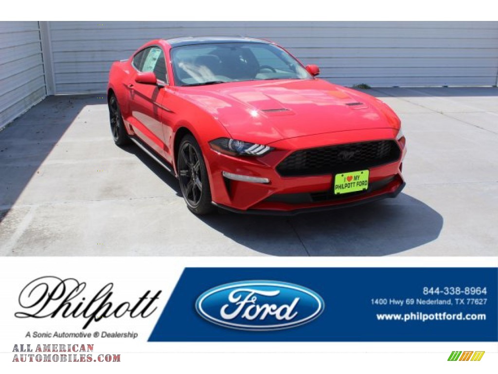 Race Red / Ebony Ford Mustang EcoBoost Fastback