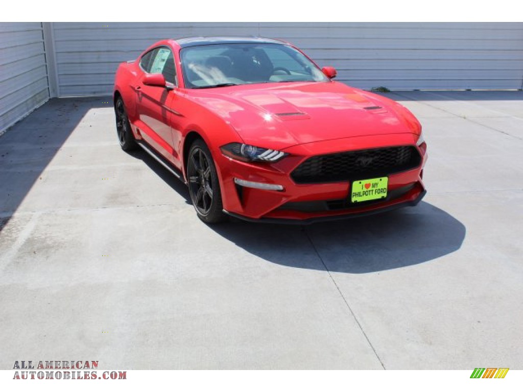 2019 Mustang EcoBoost Fastback - Race Red / Ebony photo #2