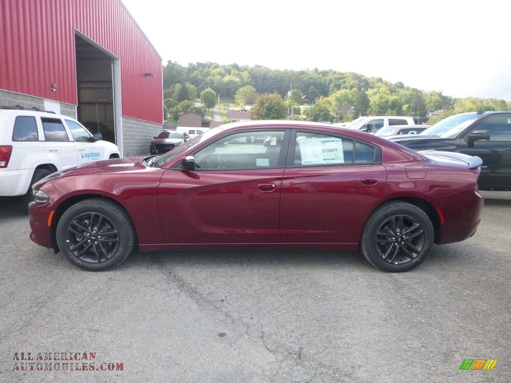2019 Charger SXT AWD - Octane Red Pearl / Black photo #2
