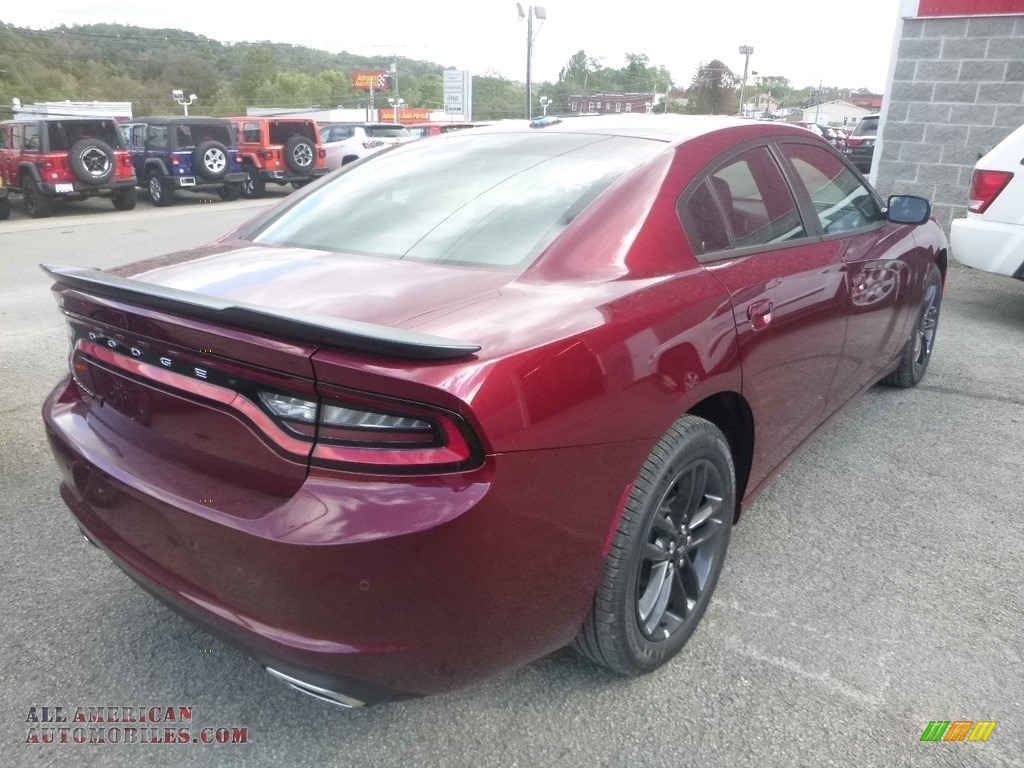 2019 Charger SXT AWD - Octane Red Pearl / Black photo #5
