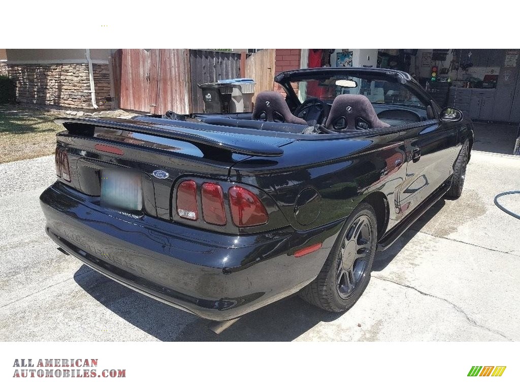 1998 Mustang GT Convertible - Black / Black photo #9