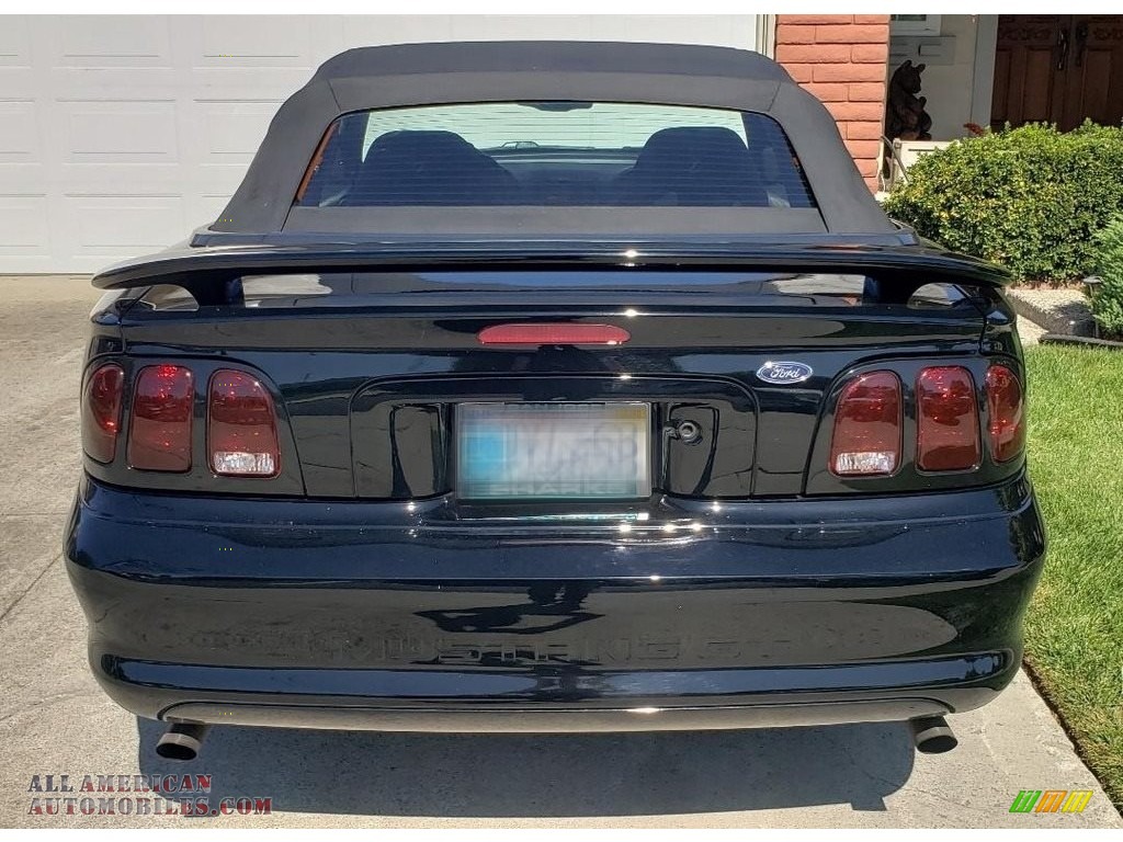 1998 Mustang GT Convertible - Black / Black photo #12
