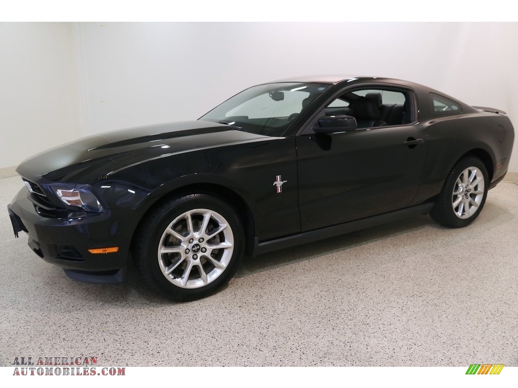2011 Mustang V6 Premium Coupe - Ebony Black / Charcoal Black photo #3