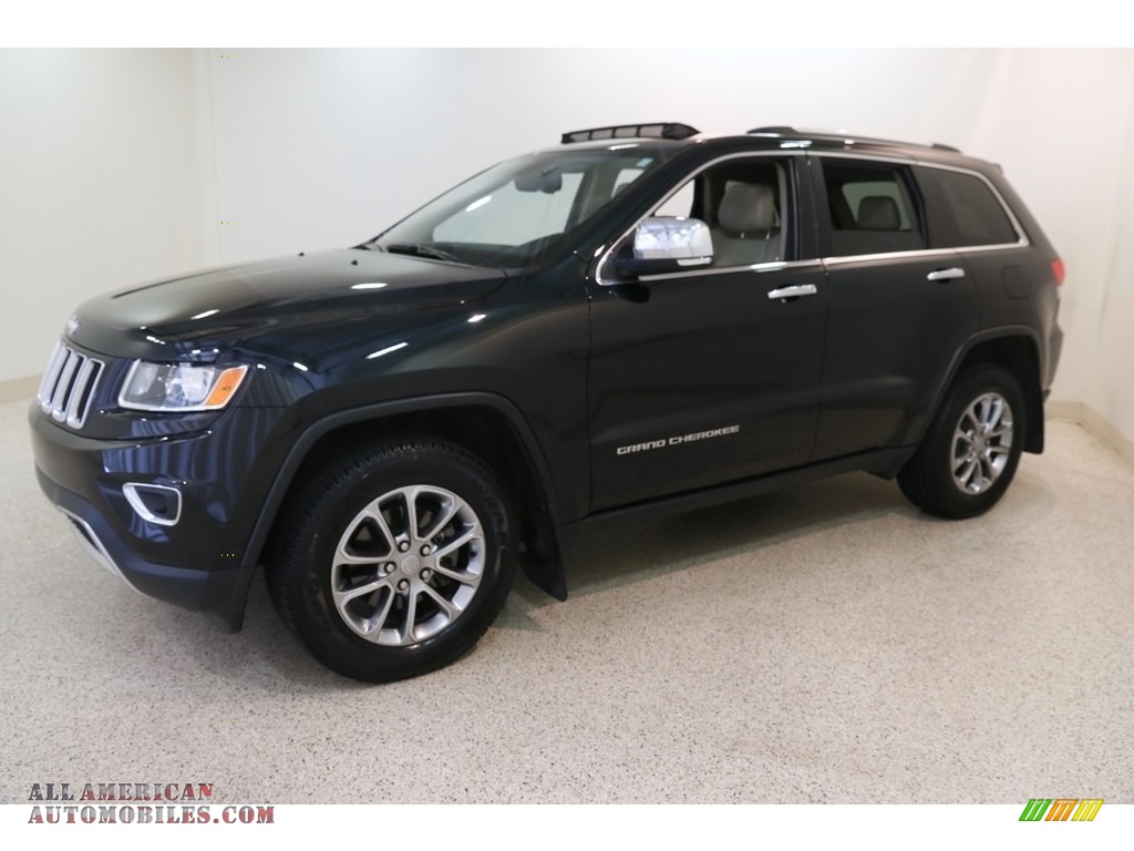 2014 Grand Cherokee Limited 4x4 - Black Forest Green Pearl / New Zealand Black/Light Frost photo #3