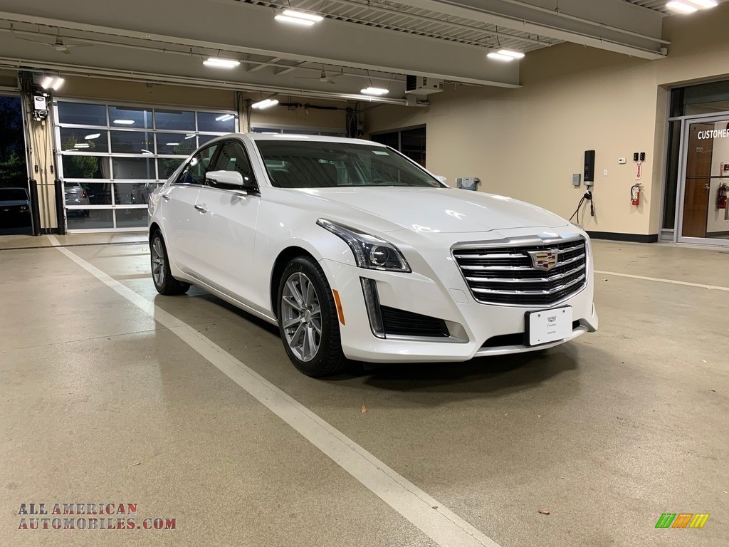 Crystal White Tricoat / Light Platinum w/Jet Black Accents Cadillac CTS Luxury AWD