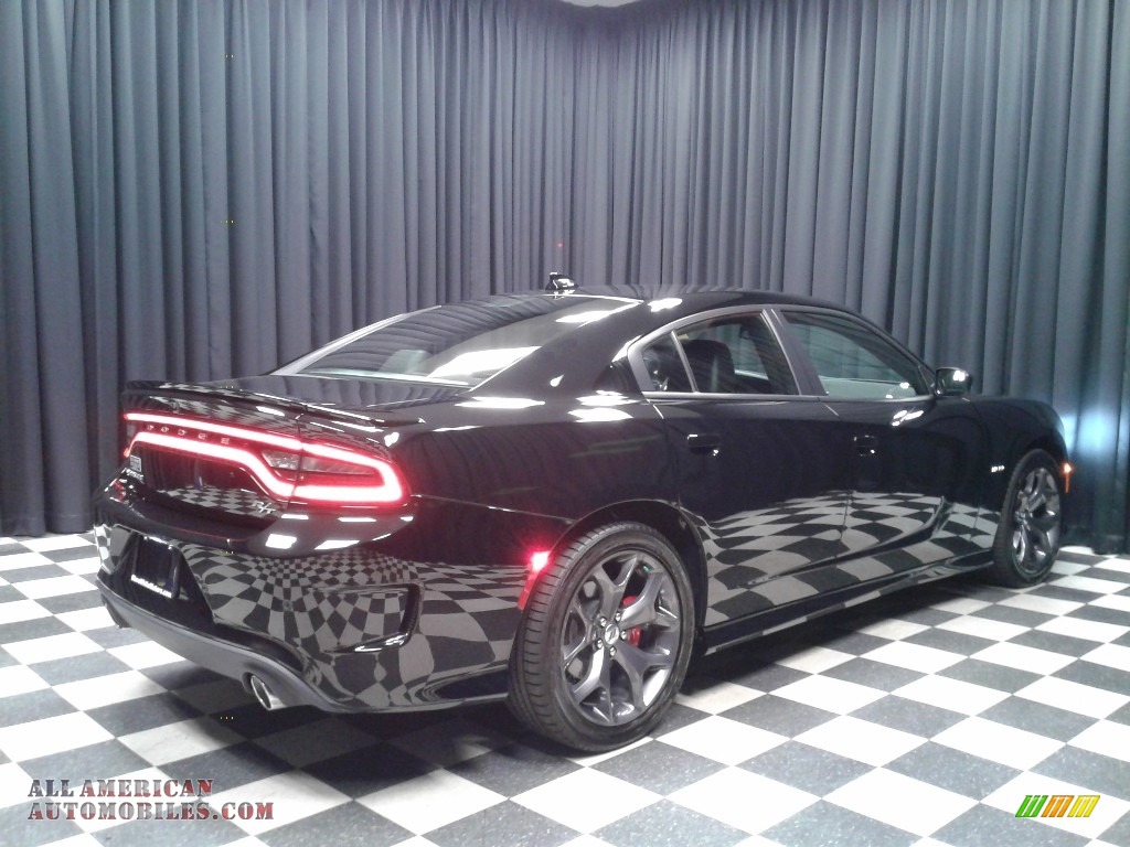 2018 Charger R/T - Pitch Black / Black photo #6