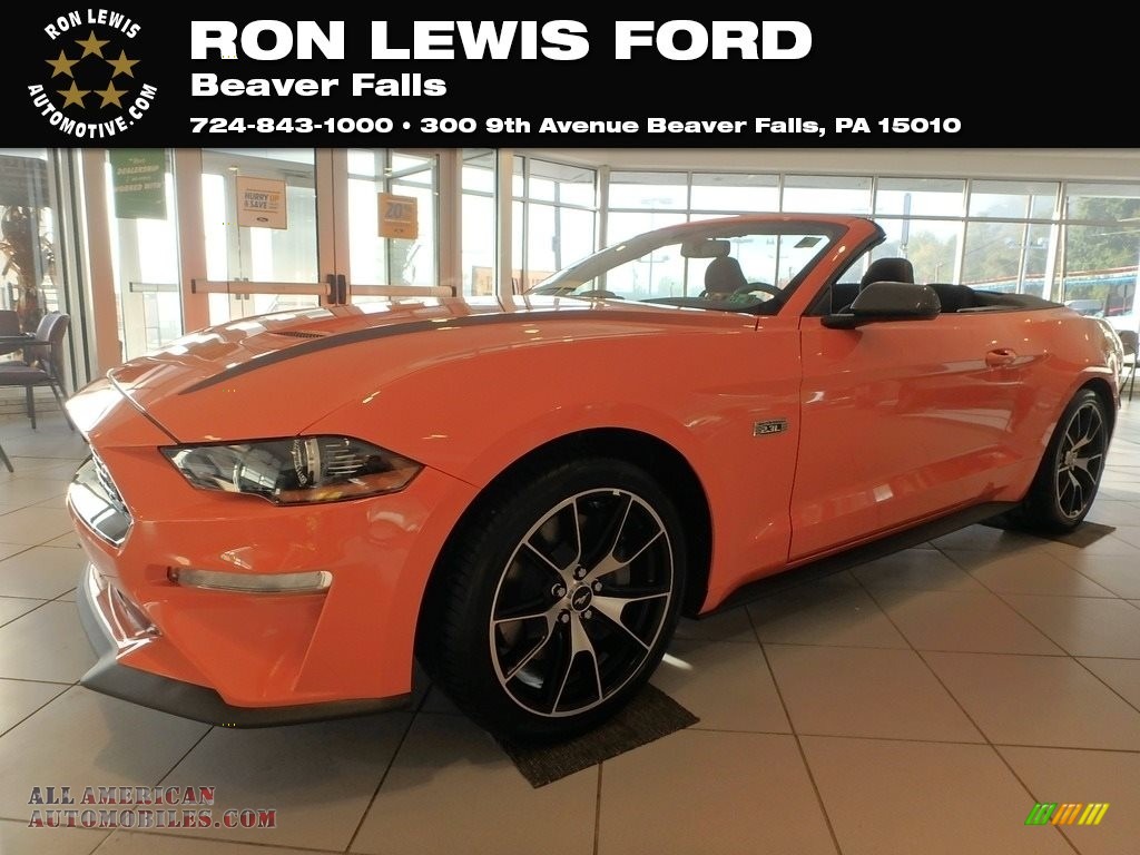 2020 Mustang EcoBoost High Performance Package Convertible - Twister Orange / Ebony photo #1