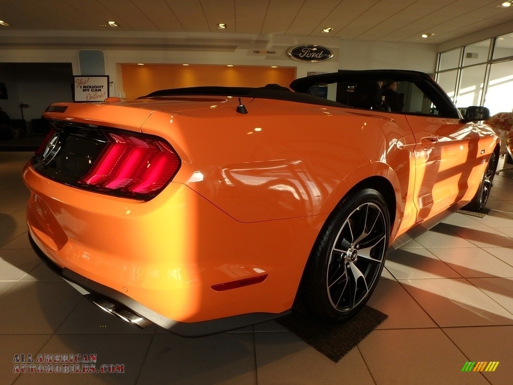 2020 Mustang EcoBoost High Performance Package Convertible - Twister Orange / Ebony photo #5