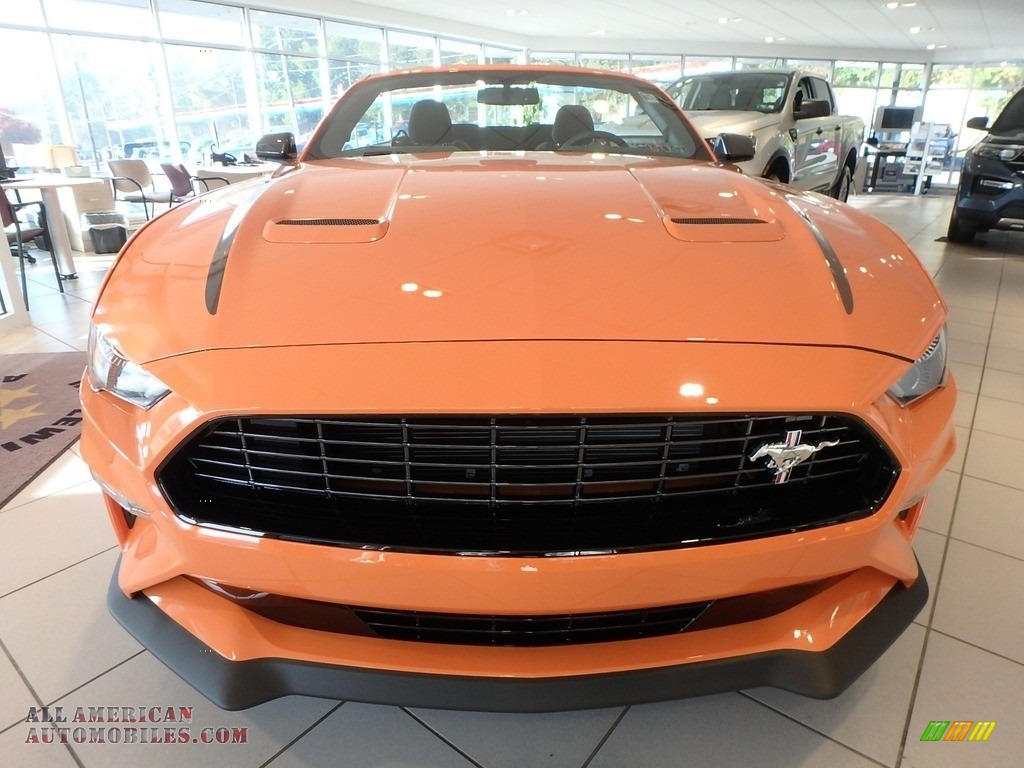 2020 Mustang EcoBoost High Performance Package Convertible - Twister Orange / Ebony photo #7