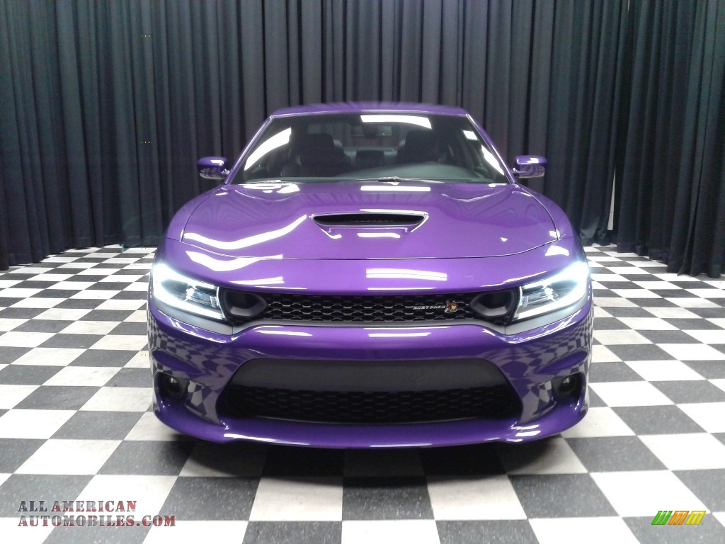 2019 Charger R/T Scat Pack - Plum Crazy Pearl / Black photo #3