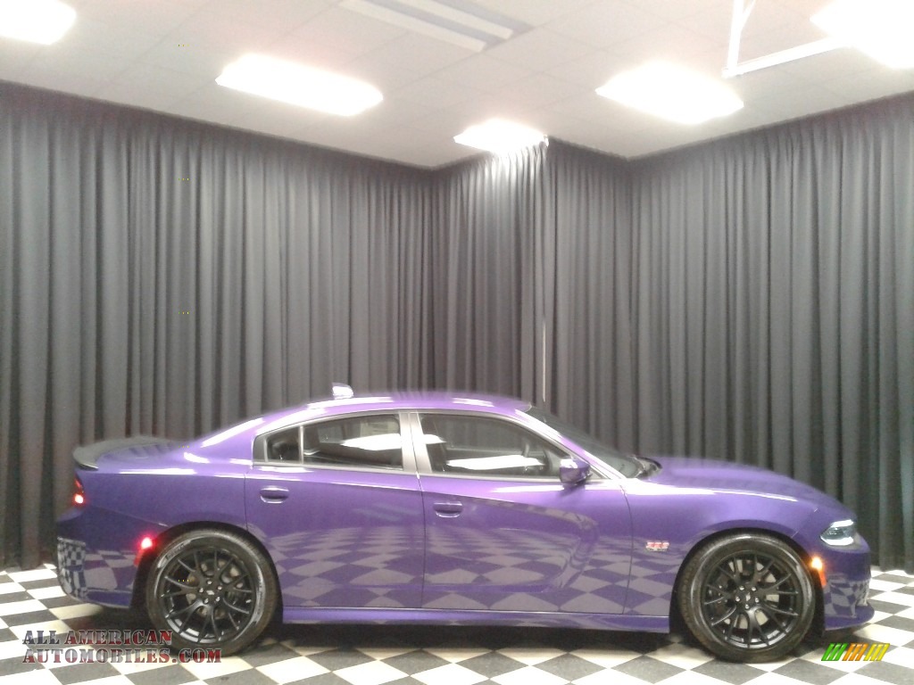 2019 Charger R/T Scat Pack - Plum Crazy Pearl / Black photo #5