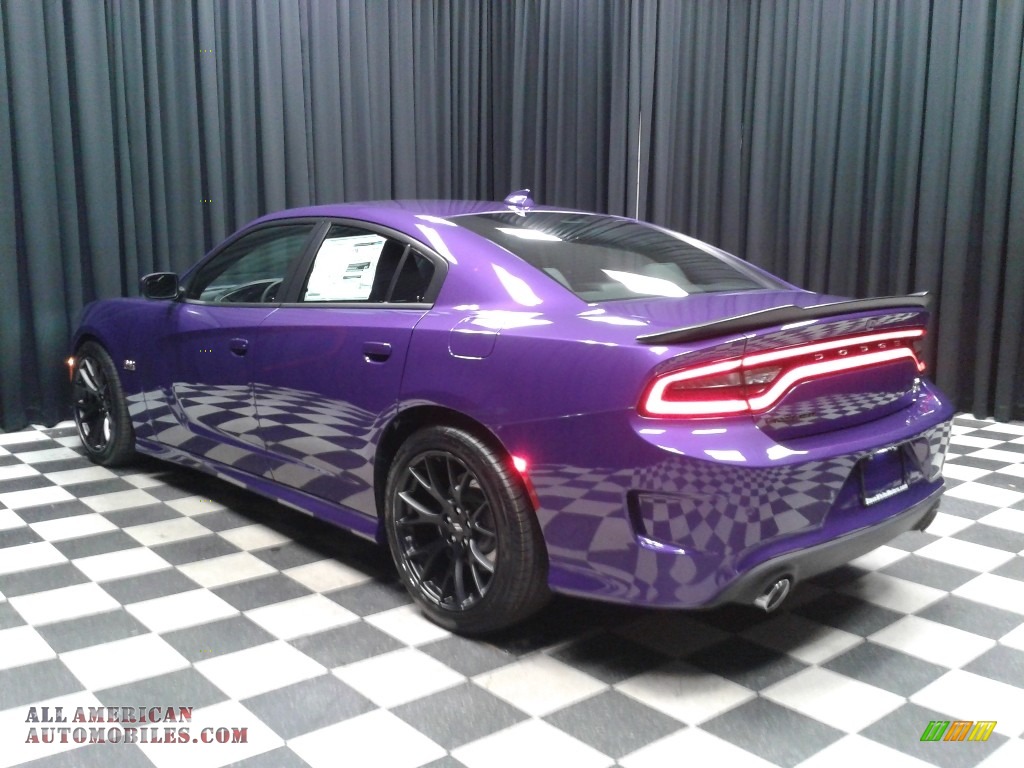 2019 Charger R/T Scat Pack - Plum Crazy Pearl / Black photo #8