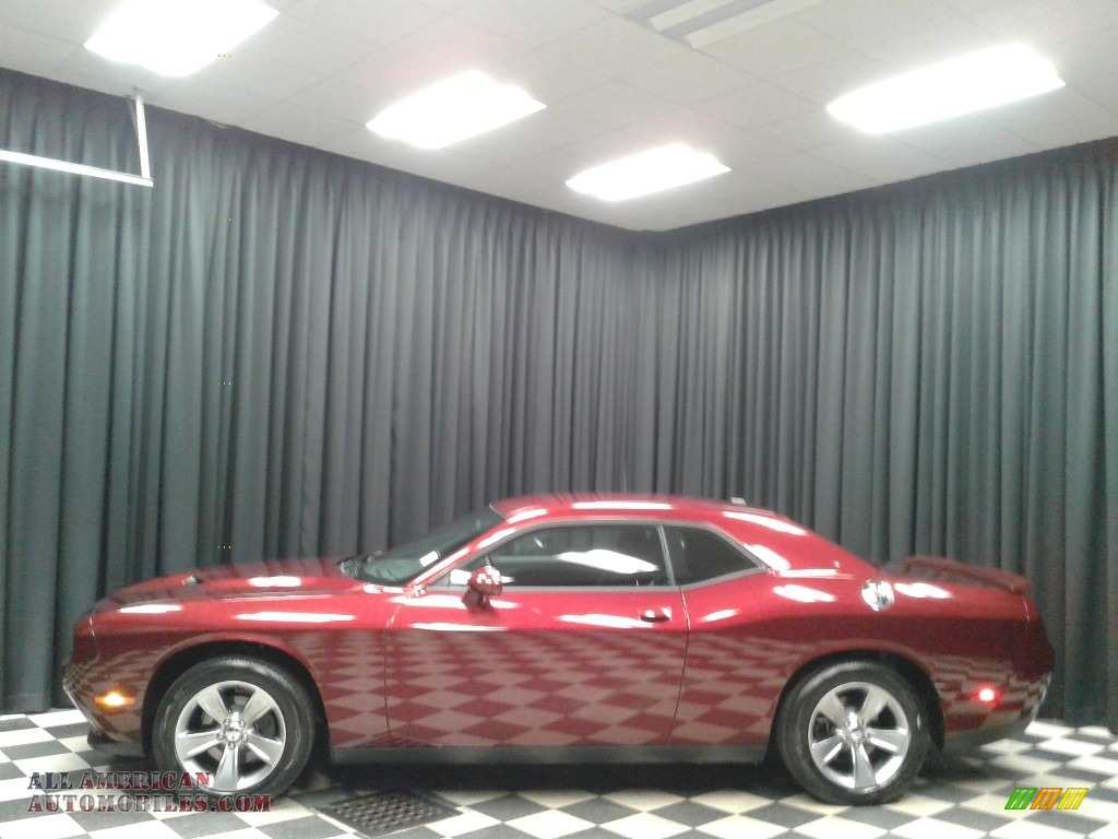 Octane Red Pearl / Black Dodge Challenger SXT