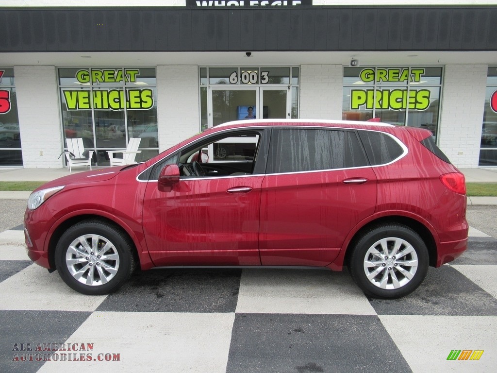 Chili Red Metallic / Light Neutral Buick Envision Essence