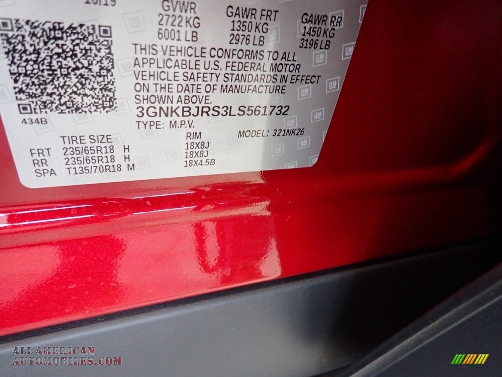 2020 Blazer LT AWD - Cajun Red Tintcoat / Jet Black photo #14
