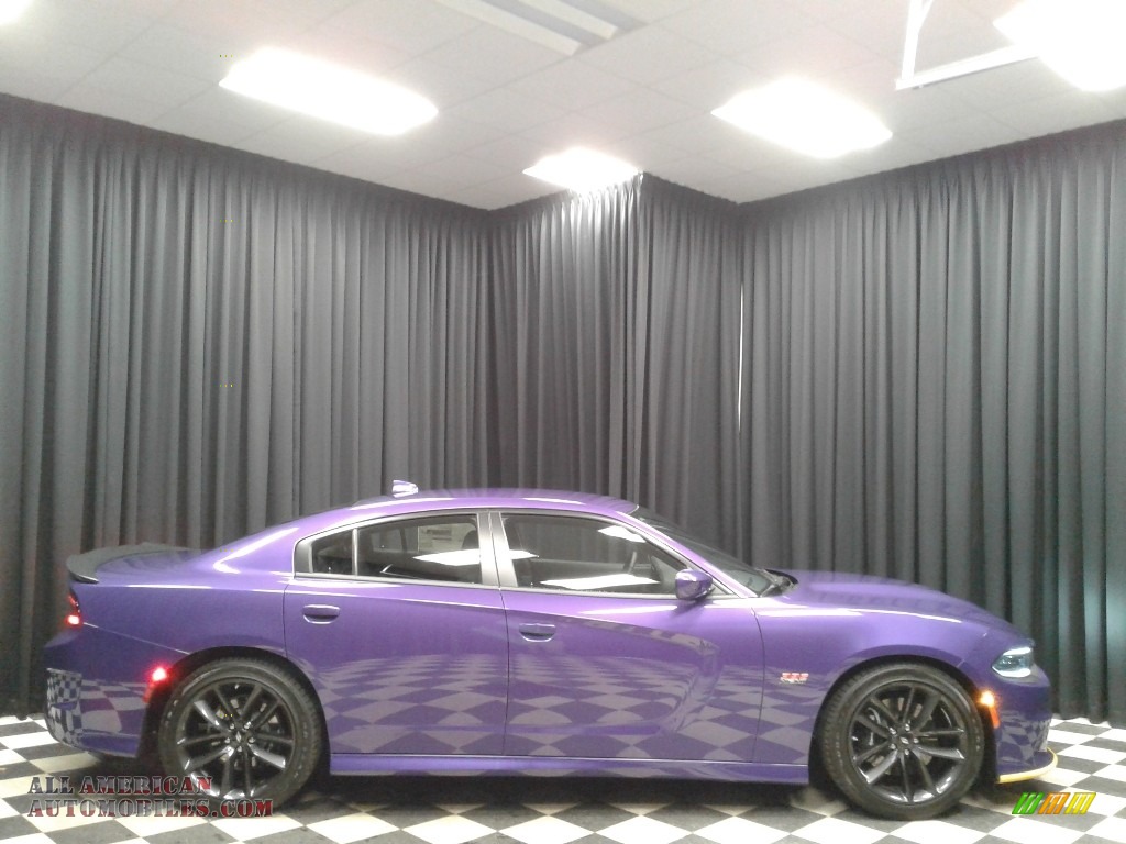 2019 Charger R/T Scat Pack - Plum Crazy Pearl / Black photo #5
