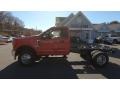 Ford F350 Super Duty XL Regular Cab 4x4 Chassis Race Red photo #12