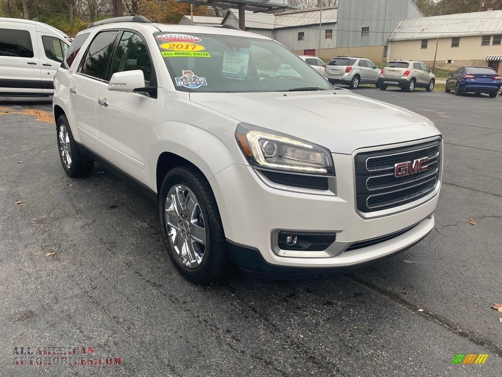 2017 Acadia Limited AWD - White Frost Tricoat / Dark Cashmere photo #4