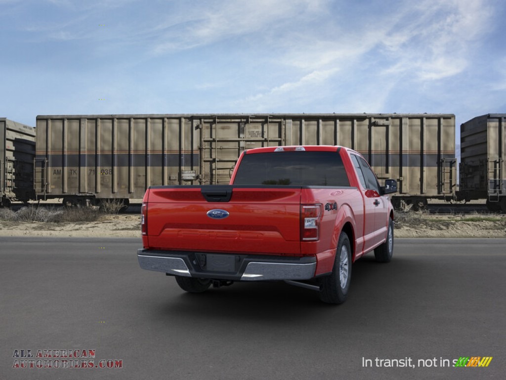2019 F150 XLT SuperCab 4x4 - Race Red / Earth Gray photo #8