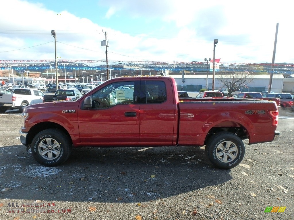 2019 F150 XLT SuperCab 4x4 - Ruby Red / Earth Gray photo #5