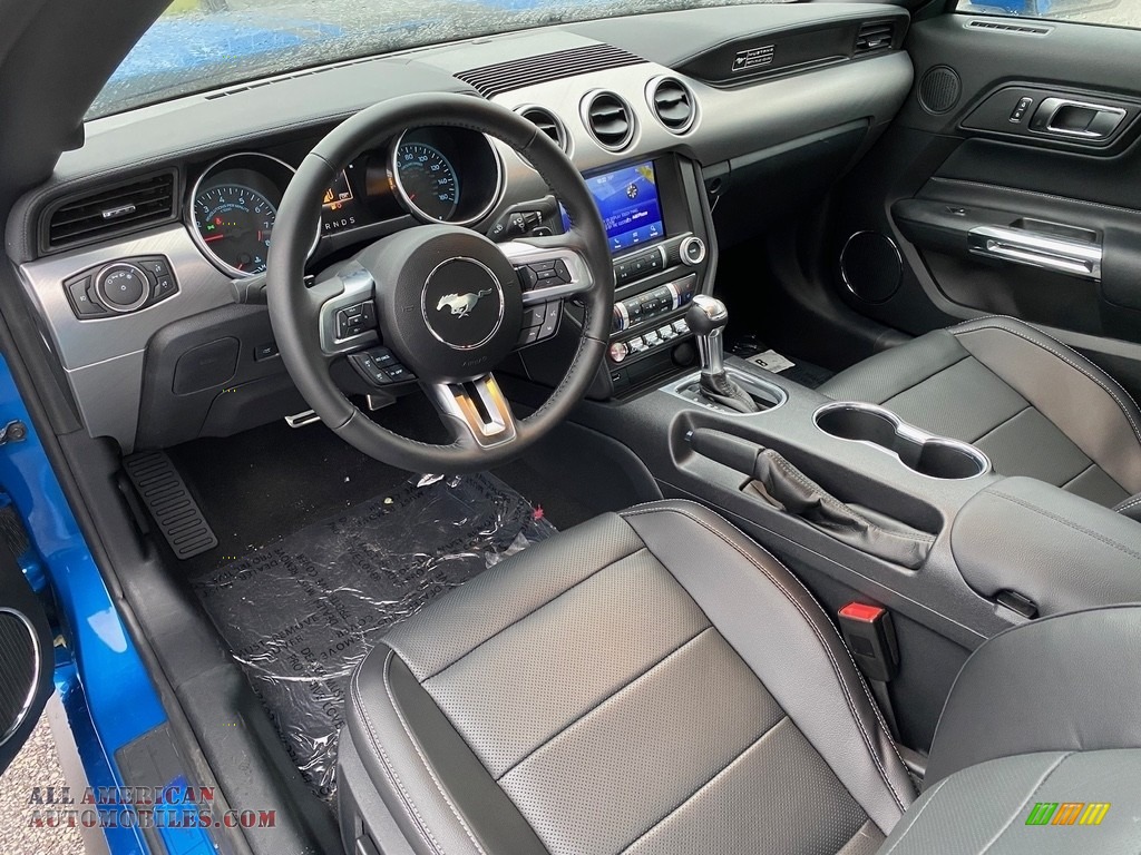 2020 Mustang GT Premium Convertible - Velocity Blue / Ebony photo #4