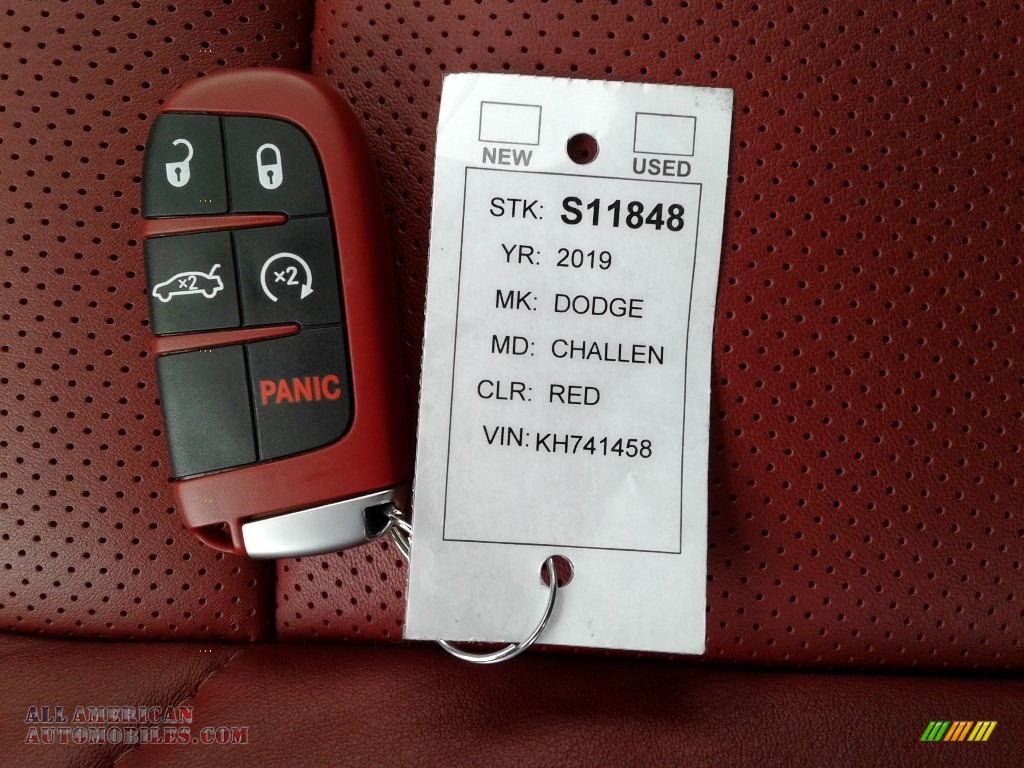 2019 Challenger SRT Hellcat Redeye Widebody - Octane Red Pearl / Demonic Red/Black photo #35