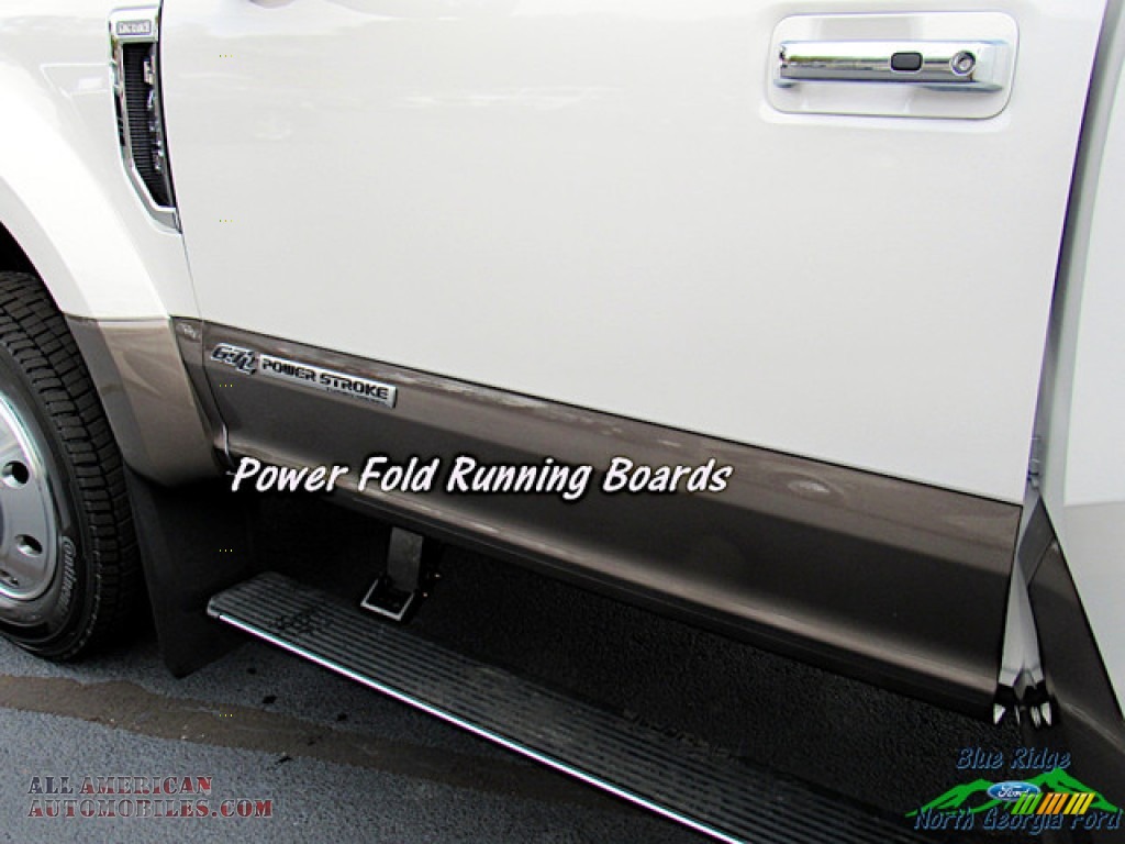 2019 F450 Super Duty King Ranch Crew Cab 4x4 - White Platinum Metallic Tri-Coat / King Ranch Java photo #14