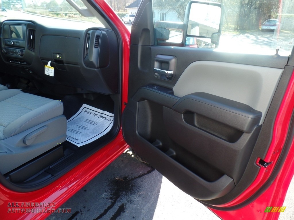 2019 Silverado 2500HD Work Truck Double Cab 4WD - Red Hot / Dark Ash/Jet Black photo #36