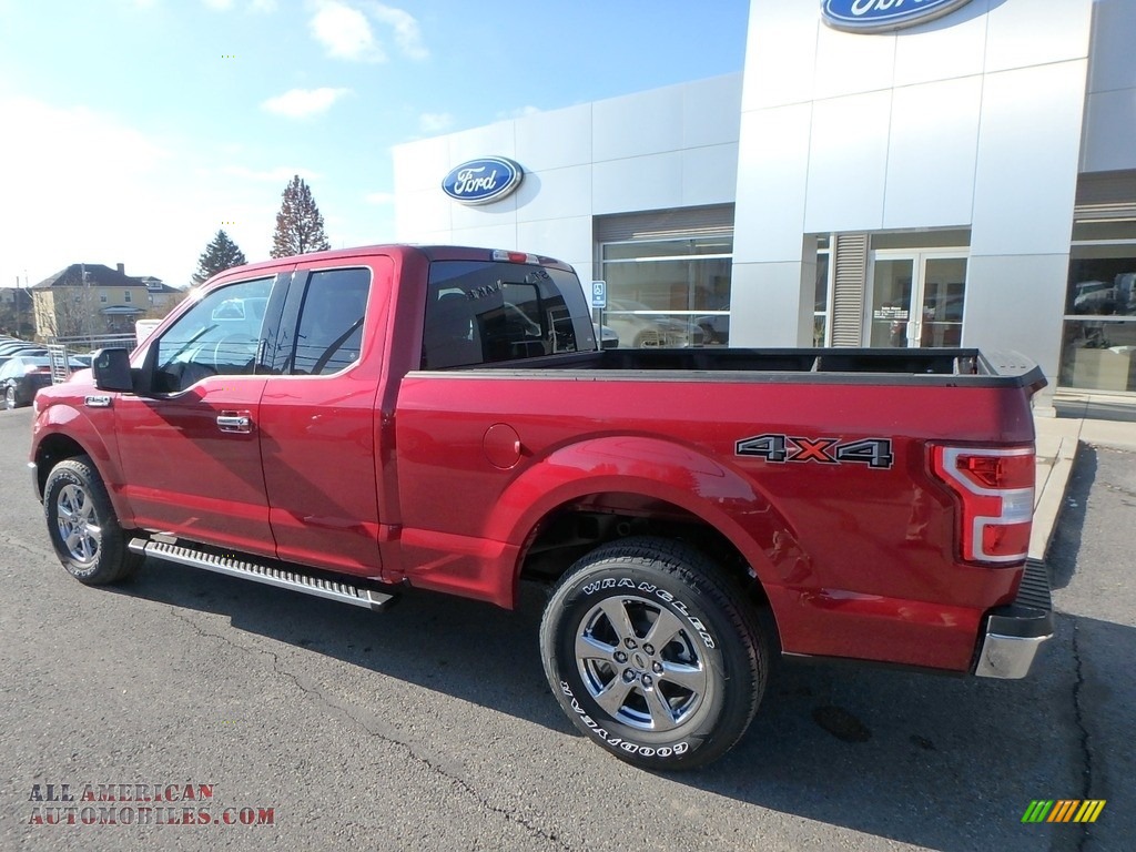 2019 F150 XLT SuperCab 4x4 - Ruby Red / Earth Gray photo #7