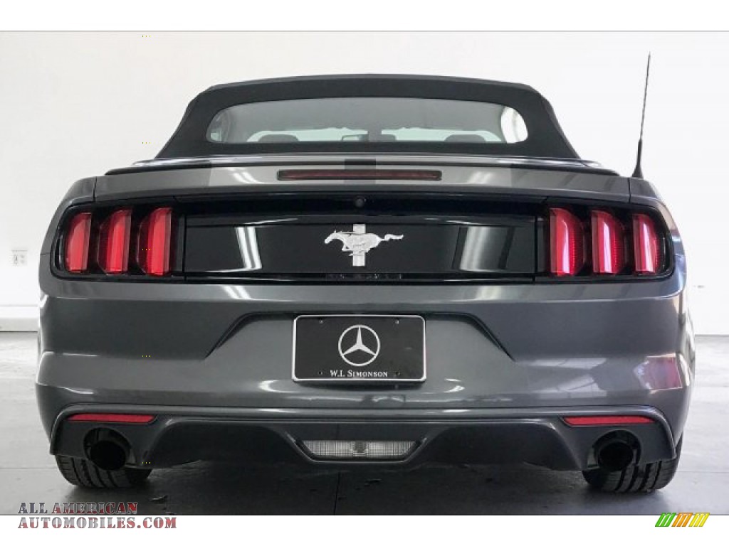 2015 Mustang V6 Convertible - Magnetic Metallic / Ebony photo #3