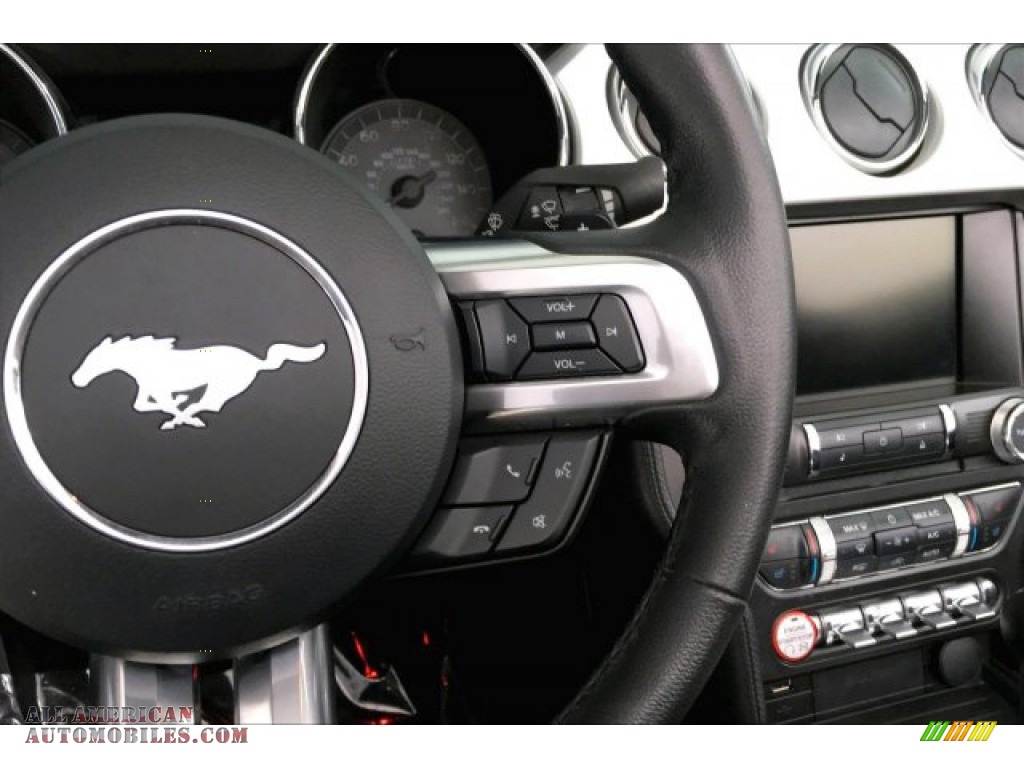 2015 Mustang EcoBoost Premium Convertible - Magnetic Metallic / Ebony photo #13