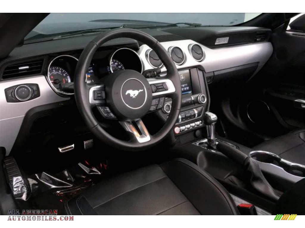 2015 Mustang EcoBoost Premium Convertible - Magnetic Metallic / Ebony photo #15