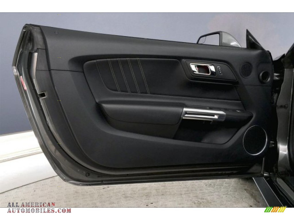 2015 Mustang EcoBoost Premium Convertible - Magnetic Metallic / Ebony photo #19
