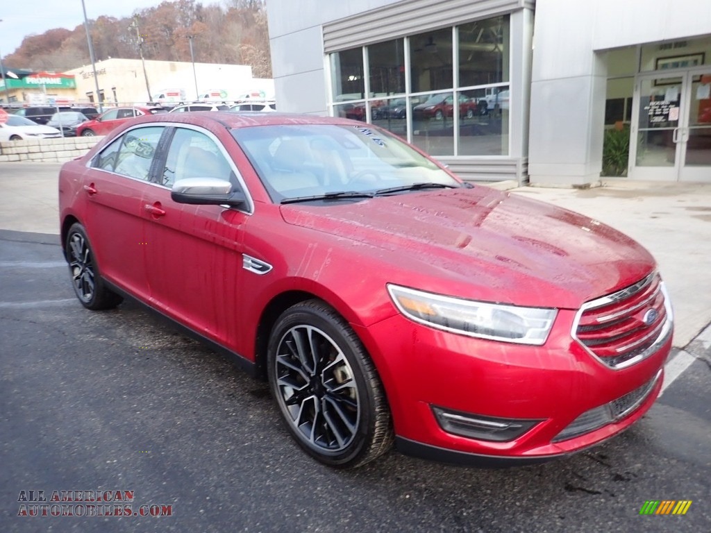 2019 Taurus Limited AWD - Ruby Red / Dune photo #8