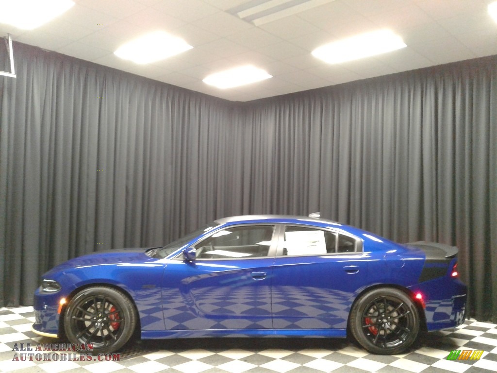 Indigo Blue / Black Dodge Charger Daytona 392
