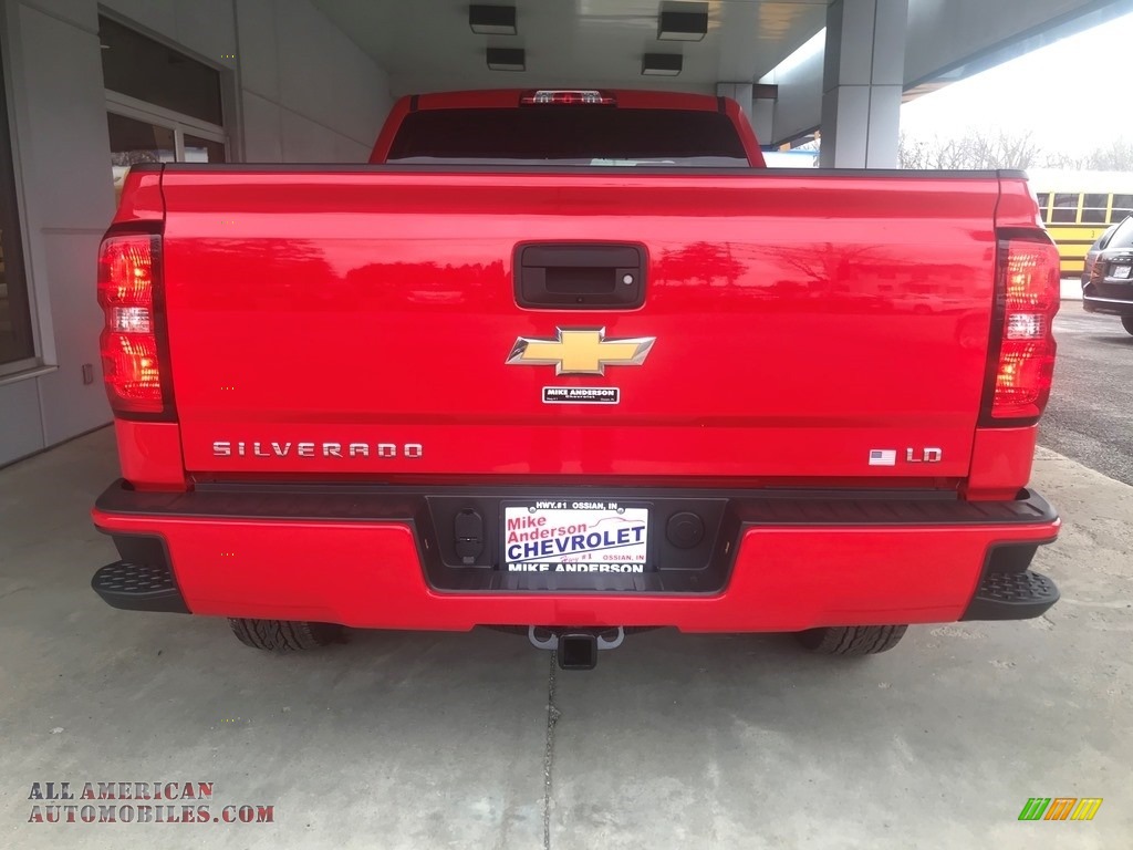2019 Silverado LD Custom Double Cab 4x4 - Red Hot / Dark Ash/Jet Black photo #4