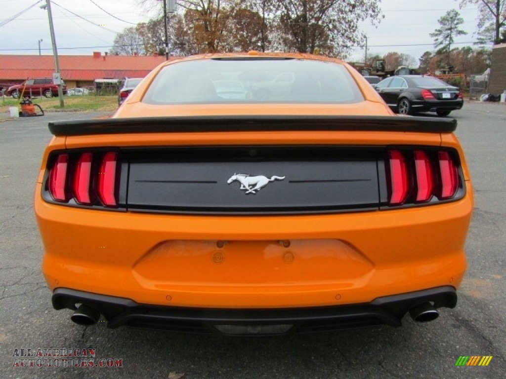 2018 Mustang EcoBoost Fastback - Orange Fury / Ebony photo #9