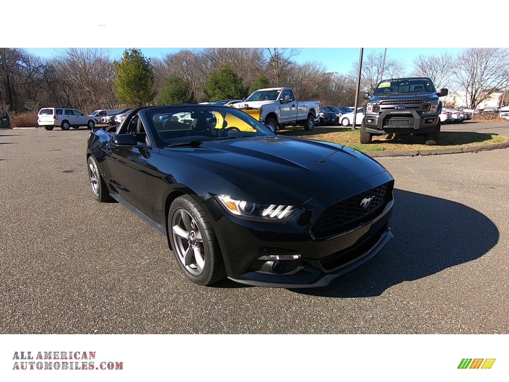 2015 Mustang V6 Convertible - Black / Ebony photo #1