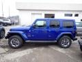 Jeep Wrangler Unlimited Sahara 4x4 Ocean Blue Metallic photo #2