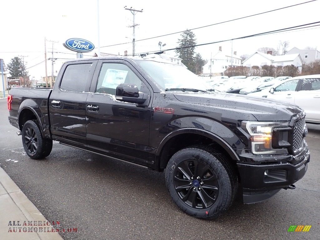 2020 F150 Lariat SuperCrew 4x4 - Agate Black / Sport Special Edition Black/Red photo #3