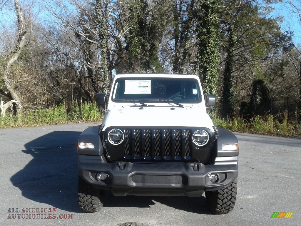 2020 Wrangler Unlimited Willys 4x4 - Bright White / Black photo #4