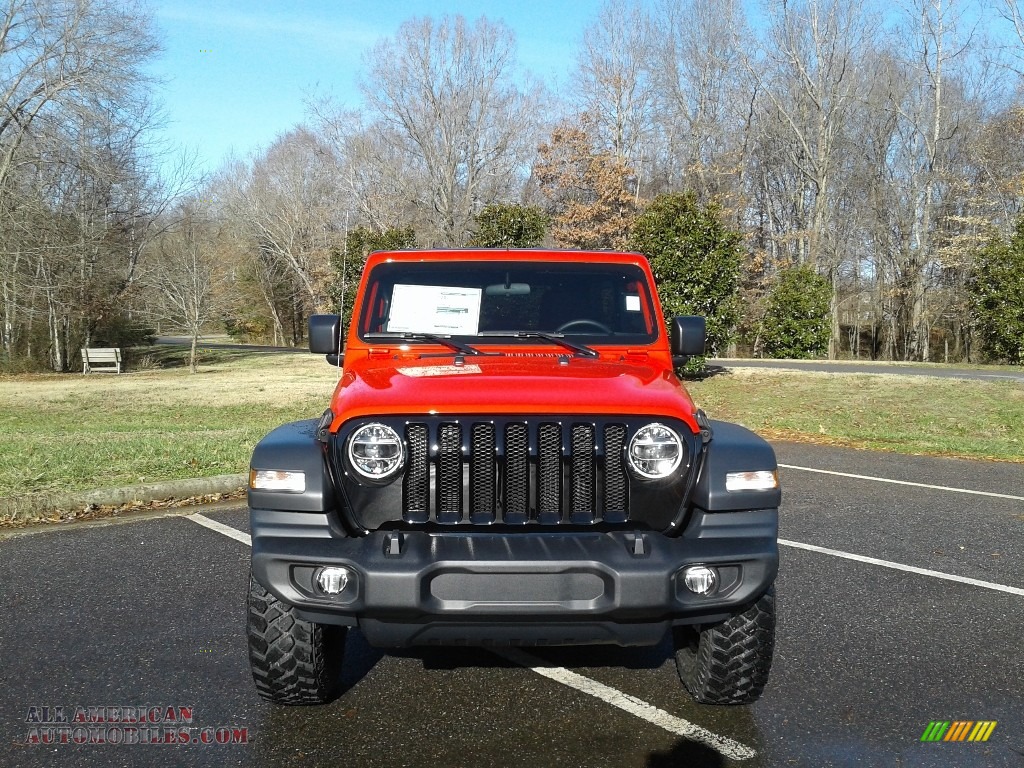 2020 Wrangler Unlimited Willys 4x4 - Firecracker Red / Black photo #3