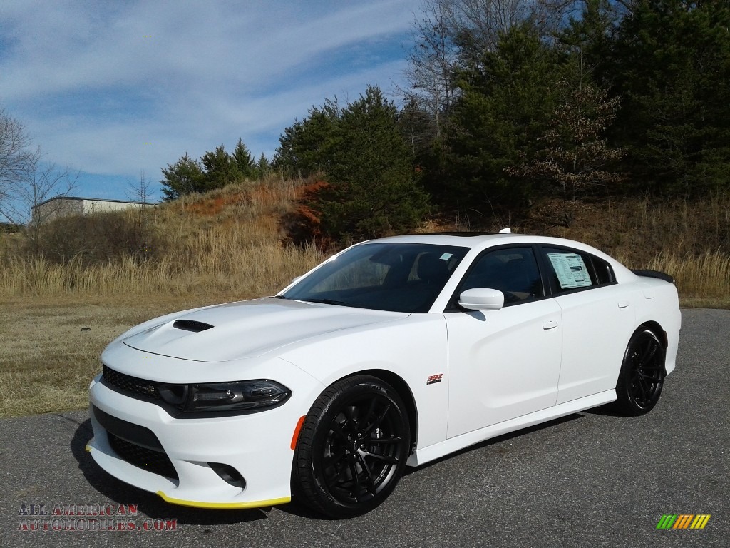 2020 Charger Scat Pack - White Knuckle / Black/Caramel photo #2