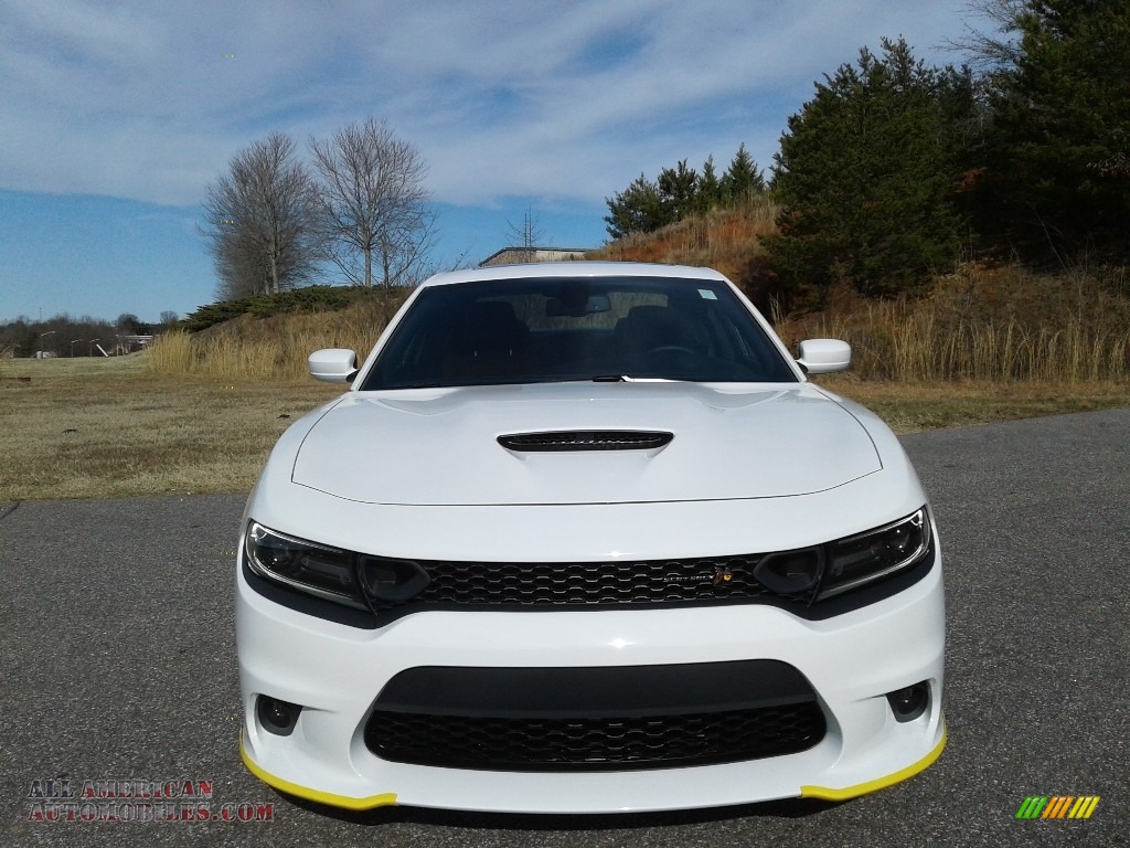 2020 Charger Scat Pack - White Knuckle / Black/Caramel photo #3