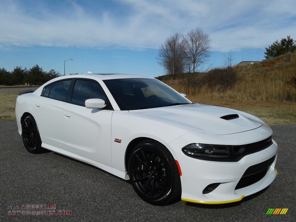 2020 Charger Scat Pack - White Knuckle / Black/Caramel photo #4