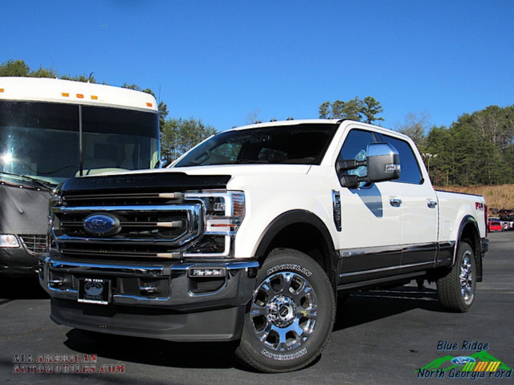 Star White Metallic / Kingsville Antique/Java Ford F250 Super Duty King Ranch Crew Cab 4x4