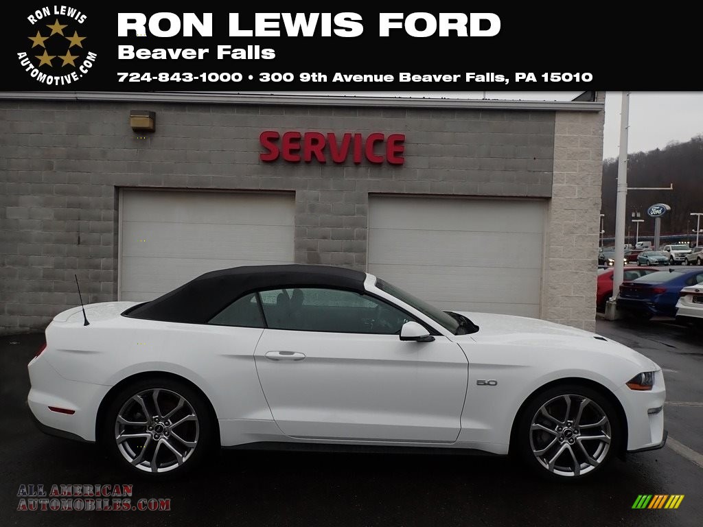 Oxford White / Ebony Ford Mustang GT Premium Convertible