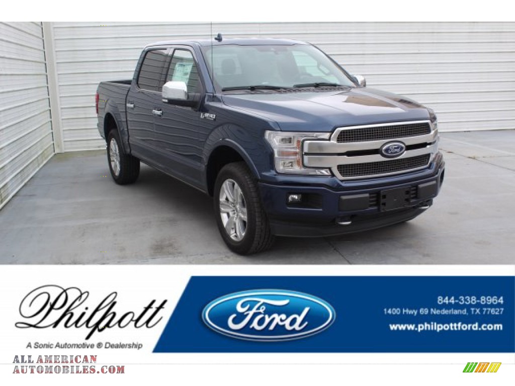 Blue Jeans / Black Ford F150 Limited SuperCrew 4x4